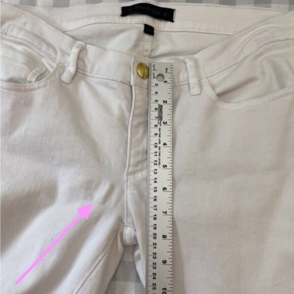 JUICY Couture white jeans medium rise skinny stretchy denim size 30 - Picture 11 of 14